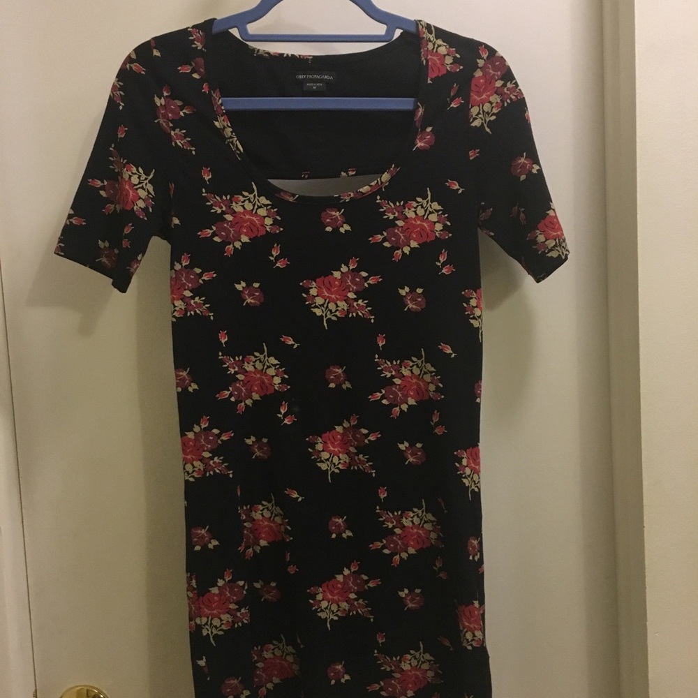 Floral bodycon dress